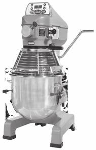 Globe Countertop, Bench and Floor PLANETARY MIXERS Powerful heavy-duty motor and high-torque gear transmission easily mixes all types of products and improves reliability Fixed speed gear