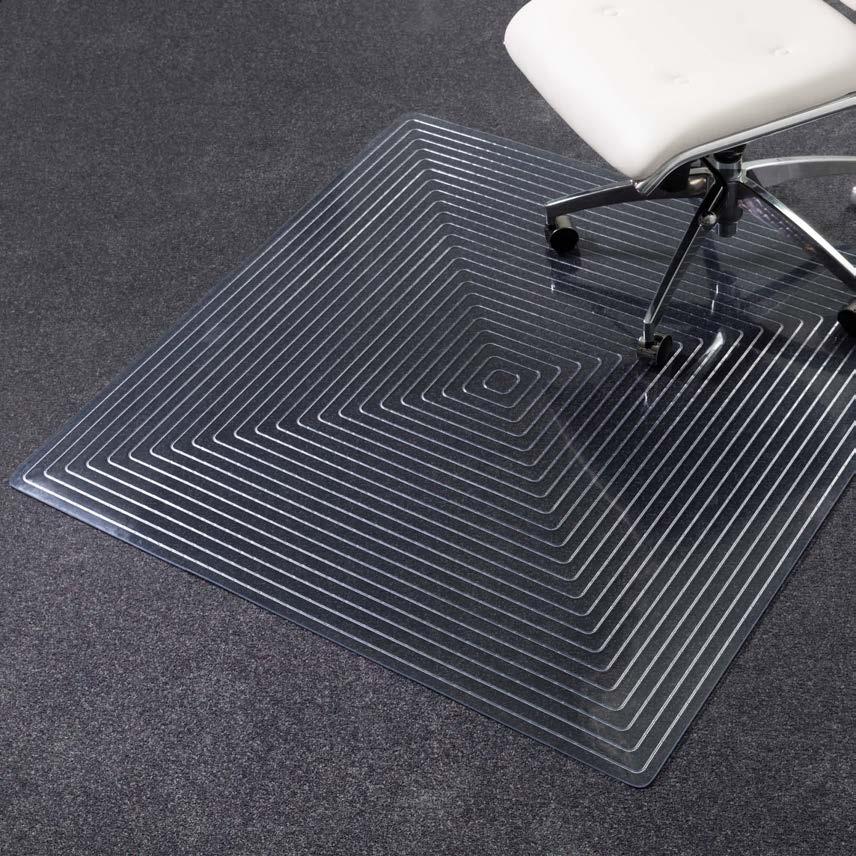 Some items in this series come ready-to-assemble. #4311PMDR2BLK CHAIRMAT SELECTION GUIDE your 1 Determine flooring type. your usage 2 Consider and weight.