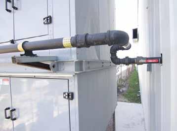 Gas Piping Connection figure 21: TYPICAL GAS IN WEATHER HOUSING WARNING Fire or Explosion Hazard Failure to follow safety warning exactly could result in serious injury, death or property damage.