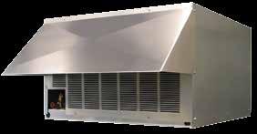 Available on indoor and outdoor models For single rooms or combination walk-ins Outdoor ceiling