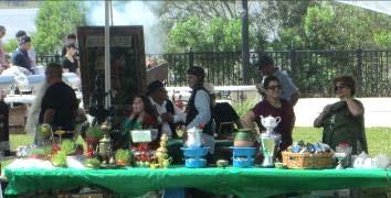 As they shopped, customers enjoyed live steel drum music and wonderful sunny weather.