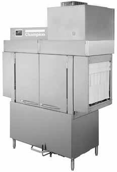 Manual PRO Series Ventless Heat Recovery Rack Conveyor Dishwashers Models 44 PRO-VHR 66 PRO-VHR 70FF PRO HD-VHR 80HD PRO-VHR 44 PRO-VHR LISTED www.championindustries.com Issue Date: 8.4.17 Manual P/N 116114 rev.