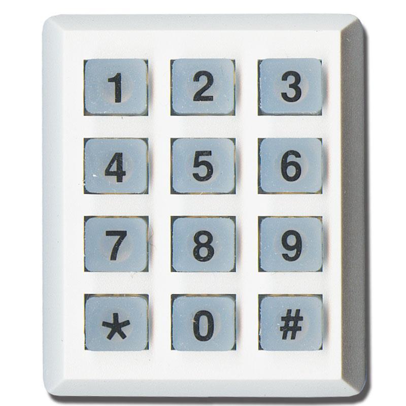 Wireless Mini Numeric Keypad White - WKP Designed to allow greater alarm convenience, the WKP mini keypad allows you to perform the arm/disarm, home mode and panic functions of your alarm via PIN