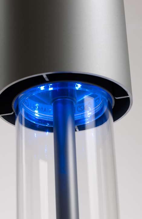 Ion generator LightAir patented technology generates more than 250 000 negative ions/cm3 on 1 meters