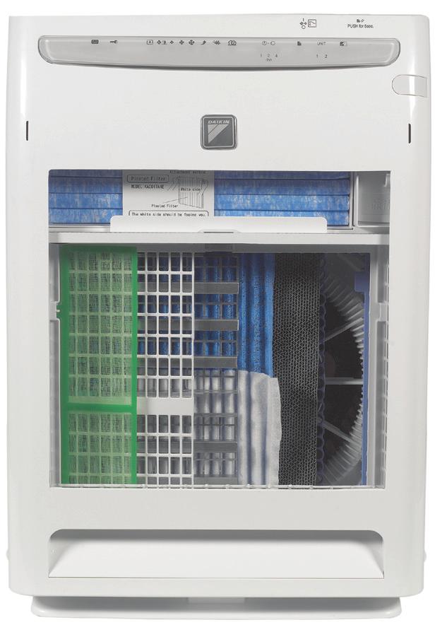 Key Features Powerful air purification increases indoor air quality with Daikin Streamer technology Large air flow: 420m³/h in turbo mode Quiet operation: down to 16dBA sound pressure level