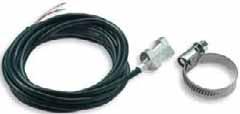 .. +180 C Diameter Ø 6 mm DIN IEC 751 Silicon cable 1500 mm Steca Pt1000-RAF Pipe sensor The Pt1000-RAF is a pipe sensor, with tensioning band and axial sensor pipe, for temperature recording at