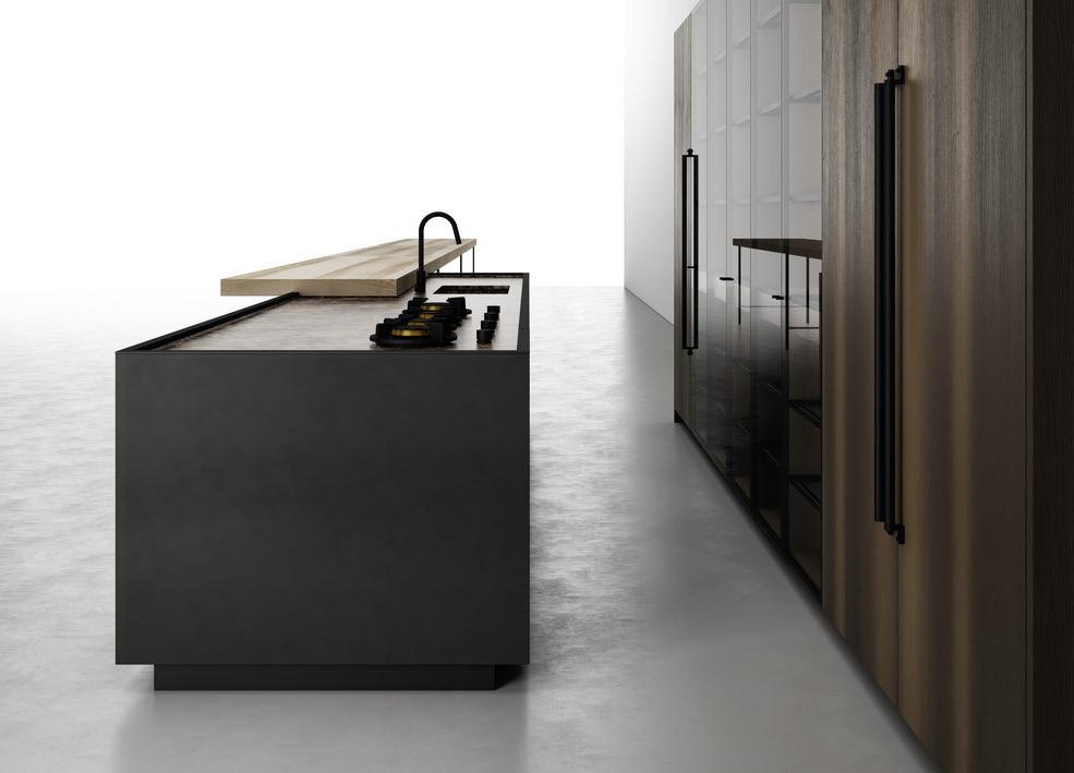 K21 island and base unit by Norbert Wangen Norbert Wangen s newest custom kitchen system for Boffi is distinguished by functionality and harmony.