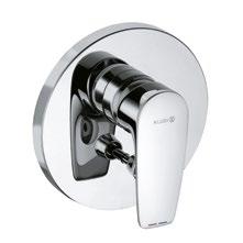 single-lever bath and shower mixer protected against back flow
