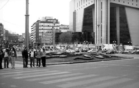 ATATÜRK SQUARE After rerouting the vehicle traffic underground, a large pedestrian space emerged between the Constitution of the Republic of Turkey and Public Security