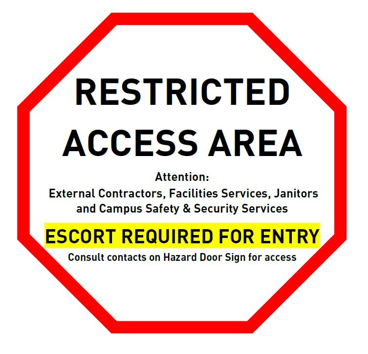 Access by Janitors, Facilities Services, Campus Security and Outside Contractors Service staff may attempt