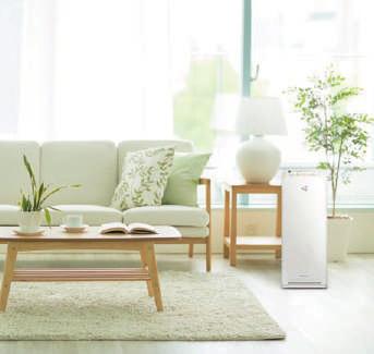 MODEL With wireless remote controller Colour Mode Applicable room area* 1 Air purification Air purification + Humidification m 2 MC70MVM6 White Air purifying operation 46 (13.2m 2 purified in approx.