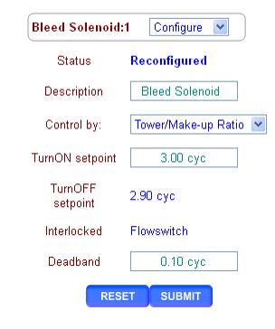 Controls Configure 2 of 4 Note: Select a bleed control method that works with the tower water chemistry & holding time.