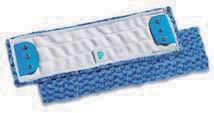microfibre flat mop - Looped end Colour coded tags for specific areas 40x3