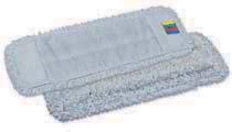 FLOOR WASHING - WET DISINFECTION WITH POCKETS Microriccio - Wet Disinfection Microfibre flat mop - Looped end D. E.