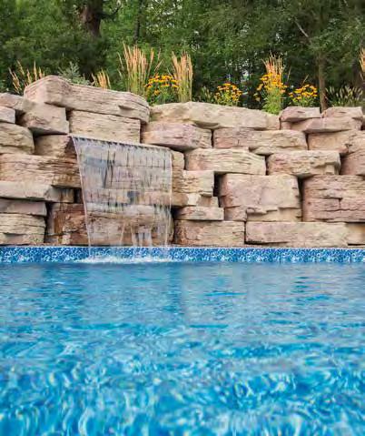 Whether it s used as a standalone accent, freestanding or retaining wall, this large rock landscaping look will certainly stand out among