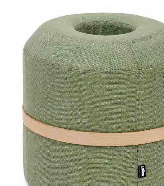 THIS ITEM IS GREAT FOR Creating unique seating areas Environments that needs flexibility Carrying around 400 450 404 BAZOOKA DESIGN BY IVAR GESTRANIUS & KEVIN LAHTINEN Bazooka is a small stylish pouf