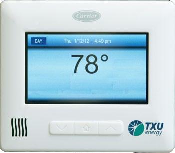 Thermostat Guide Touch Screen Display Active Home Screen Activated whenever the screen is touched or the Home button is pressed. Inactive Screen Provides a clean, uncluttered look.