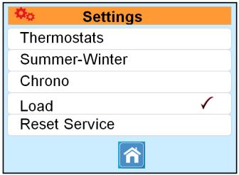 6 THERMOSTATS Allows the setting of several thermostats The boiler is supplied with the most usual temperature parameters for the correct operation of the boiler.