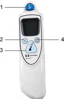 19 Monitoring Maternal Temperature Thermometer Display and Controls The tympanic thermometer has a liquid crystal display.