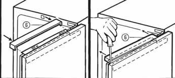 Installing under a worktop Adjust the feet to the required height. Push the appliance into the niche until the decor door is flush with the adjacent furniture items, adjust the feet if necessary.