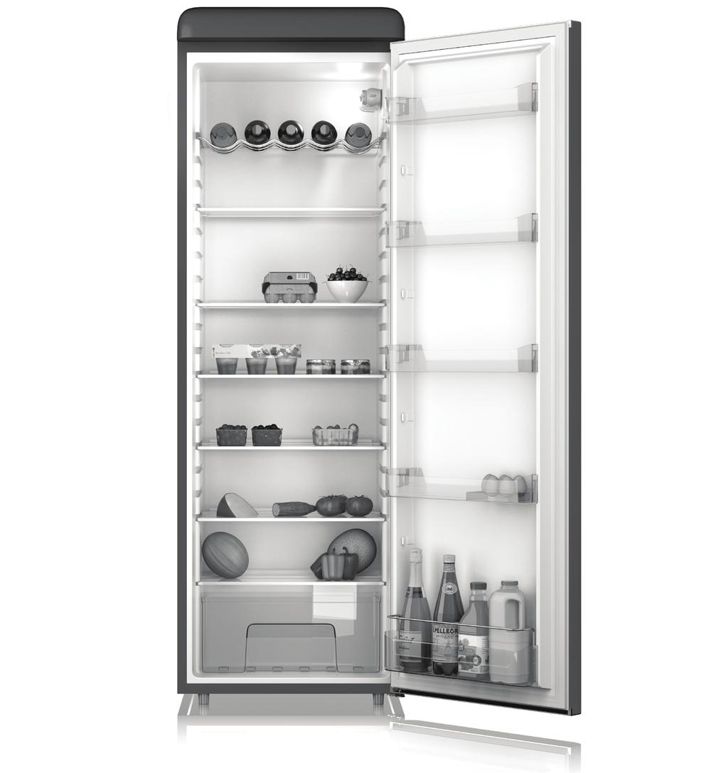 Your Refrigerator Dairy & multipurpose guards Thermostat & bulb Service label Wire wine rack Dairy & multipurpose guards Refrigerator shelf Refrigerator shelf Bottle rack Vegetable drawer Salad