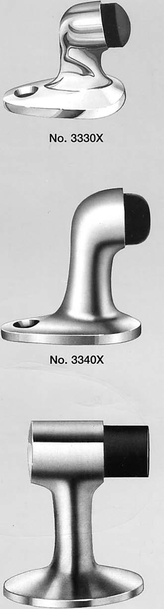 Bumper contact height 1 5/8". No. 3340X No. 3340X Heavy duty cast brass or cast bronze. Conforms to ANSI/BHMA 156.16.