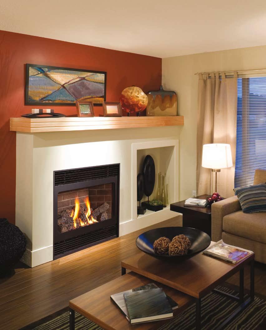 Warmth where you need it SP36 w/brick refractory The slim profile of Kozy Heat s model SP36 offers you the opportunity to install ambiance in virtually any room of your home.