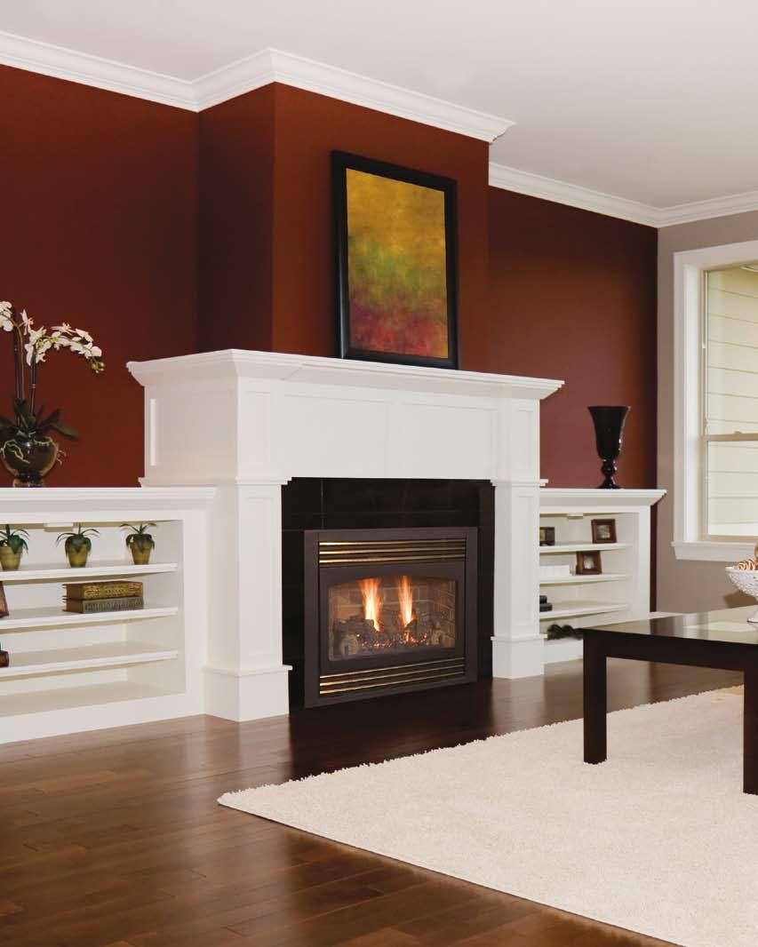 It s just not home without a fireplace #936 w/brass accent grills Think your room is too small for a fireplace? Think again.
