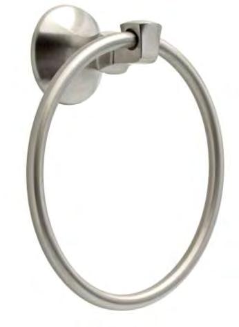 Finish: Brushed Nickel Locations: Bathrooms TOWEL RING Manufacturer: