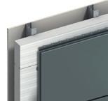 This secret-fix system comes in a wide range of colours, can be installed horizontally or vertically and is available in cover widths from 600mm to 10