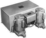 Durable, lightweight steel receivers NPT inlet, vent and overflow receiver openings.