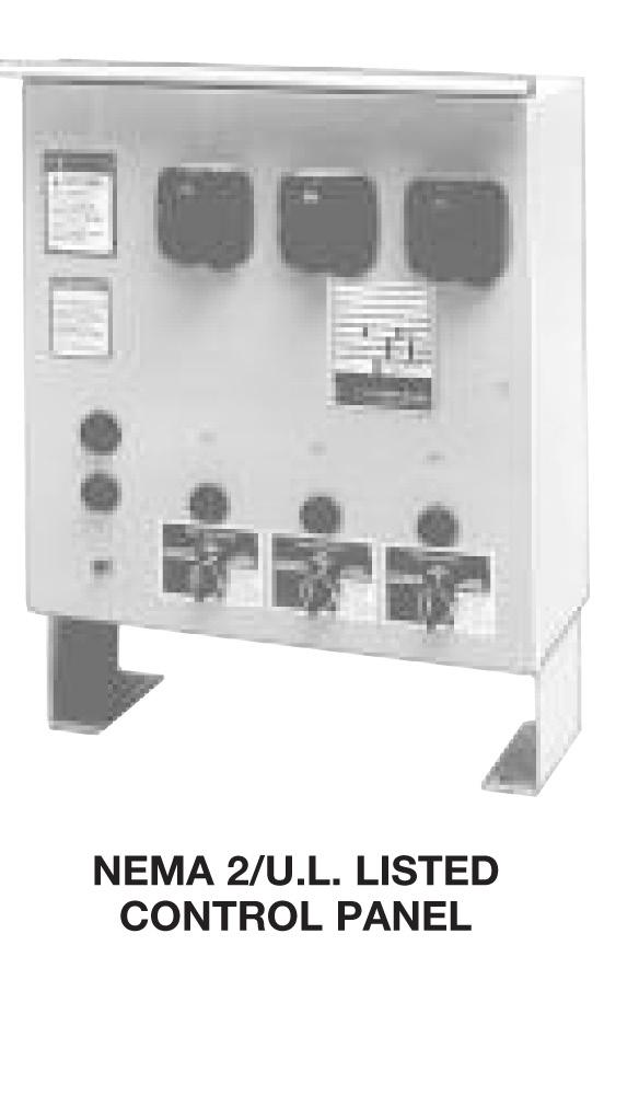 OPTIONAL ELECTRIC CONTROLS Description of Optional Panel Components: Magnetic Starters must be used on all 3 phase motors and single phase motors over 2 HP. Disconnect Switches and Circuit Breakers.