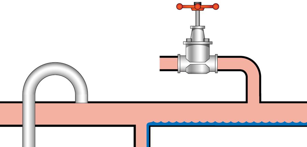 Inlet Pressure Normally, even if the backpressure is not very high, inlet condensate water has enough residual positive pressure to send the water to its destination.