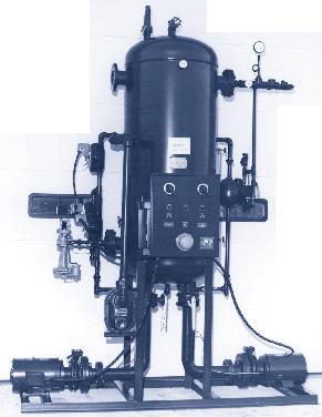 The atmospheric design allows for gravity returns and generally produces less steam loss under partial load conditions than pressurized deaerators. The standard.