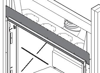 Slide the appliance into the framing and fi x it to the studs on each side (6 fi xing points per side). 9.
