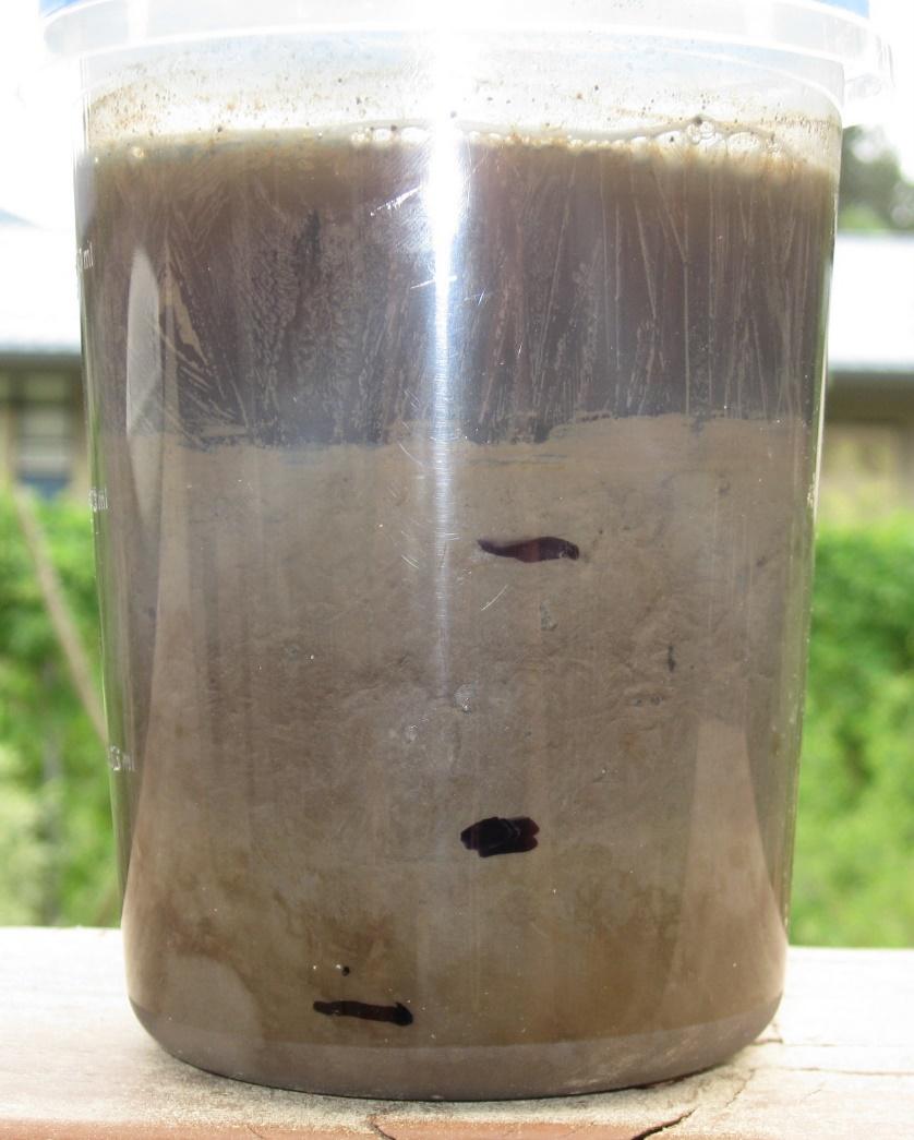 Jar method for determining soil texture: Procedure Shake well in a jar or tube with straight sides. After 90 seconds mark where the settling point is; this is sand fraction.
