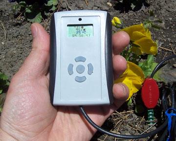 Soil moisture probes provide measurement of