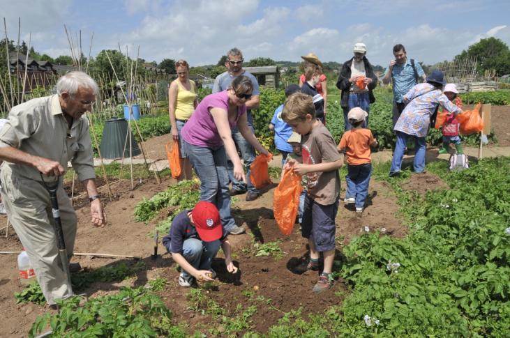 The aim is to introduce people to allotment gardening, to share skills and knowledge, and enjoy eating on site what has been grown.
