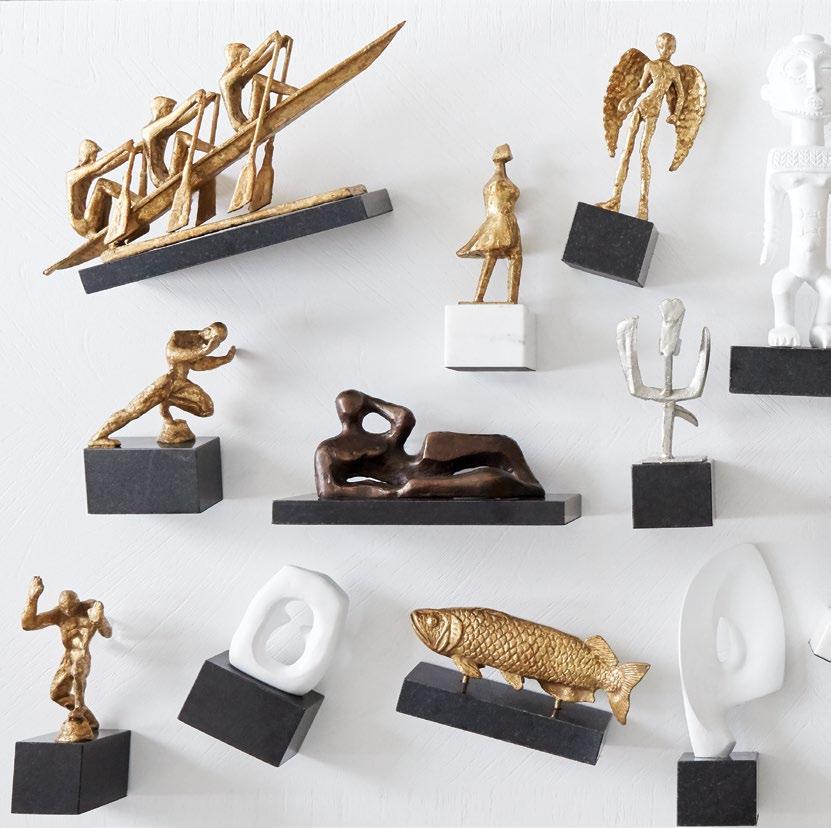 STATUES Bronzed, gold leafed and impasto surfaces adorn our skillfully crafted statues.