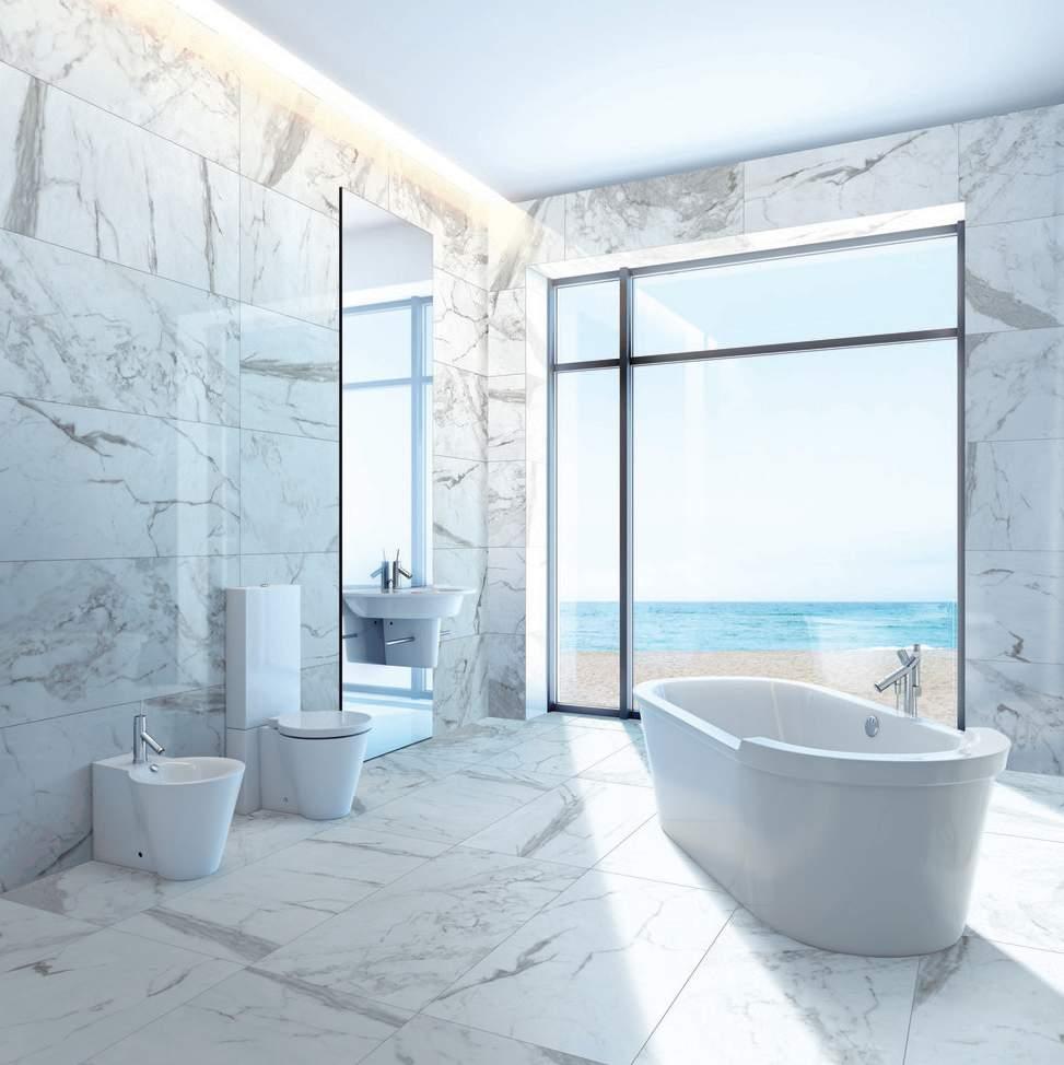marble from around the world, with ease of porcelain tile.