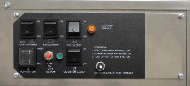 Model 2553S controls shown above for reference only (switch configurations vary by model).