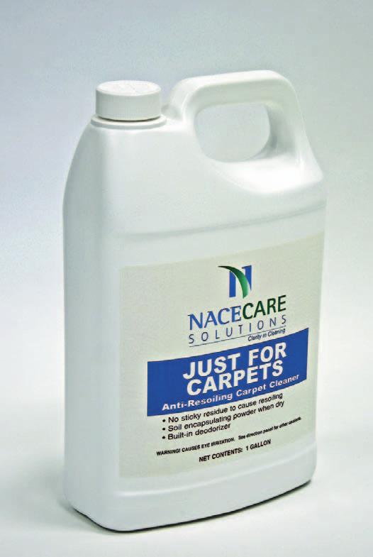 DOESN T RE-SOIL your carpets like other products dries to an EASILY-VACUUMED POWDER allows your carpet to DRY FASTER JUST FOR CARPETS AND JUST FOR SPOTS The #1 benefit of JUST FOR CARPETS and JUST