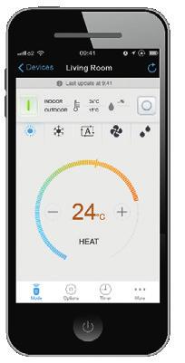 operation mode and set temperature Remotely control your system and domestic hot water *Starting with ERGA-D *Control via the app Room thermostat control for space heating and domestic hot water