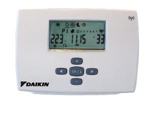 EKRTR/EKRTW Control The LCD screen of the room thermostat presents the necessary information regarding the setting of the Daikin Altherma system.