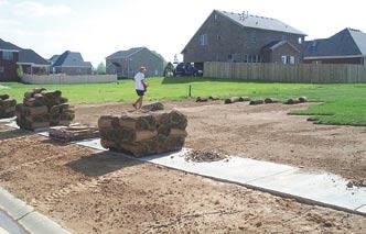 Protecting Soils with Seed, Mulch or Other Products 23 Installing sod immediately after grading