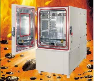 2.2 Design with secondary explosion protection Type approved systems with explosion protected test space Available are temperature and climatic test cabinets of sizes 480, 800 and 1300 l.
