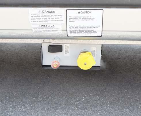 See Section 2 of this manual for other safety and precautions you need to be aware of related to propane.