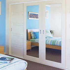 internal REFLECTIONS Reflections is an attractive mirrored door range available in full length or three quarter mirror.
