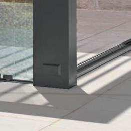 GLASS PANELS WATER DRAINAGE WATER OUTLET Sliding