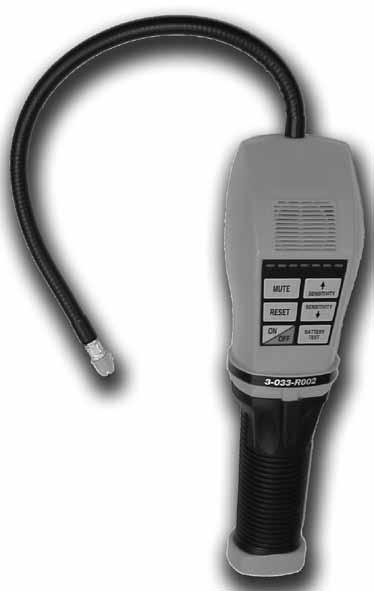 SF6 leak detector Model 3-033-R002 The remarkable sensitivity of this hand held unit allows the user to detect sulfur hexafluoride to levels equivalent to 0.1 oz/year (3 grams/year).